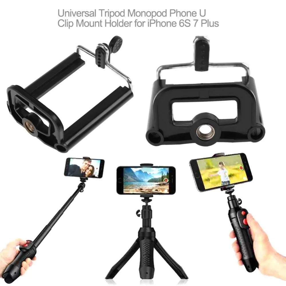 Camera Stand Clip Bracket Holder Monopod Tripod Mount
