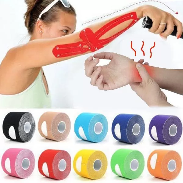 Crday Red Color  2.5Cmx5M Kinesiology Elastic Medical Tape B - image 2