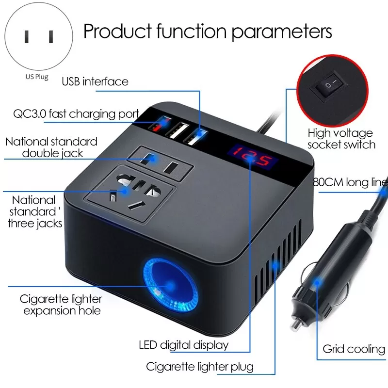Flash Sale New Tecno 300W Power Inverters 12V/24V Dc Inverte - image 6