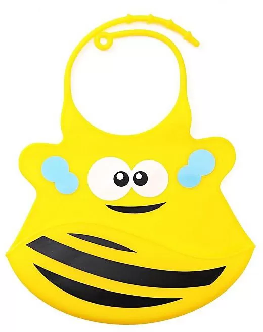 Infant Baby Adjustable Waterproof Cartoon Silicone Bib Feedi - image 2