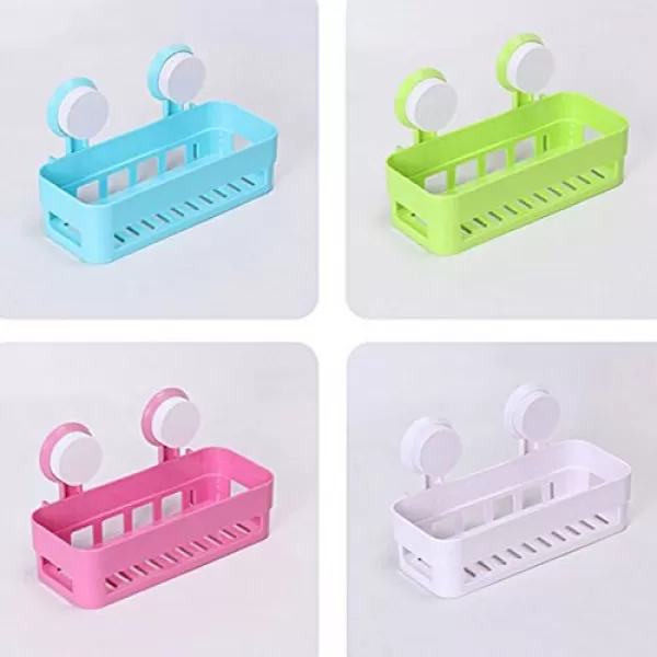 Korean Pink Color Bathroom Shelf Rectangle Plastic Kitchen S - image 3