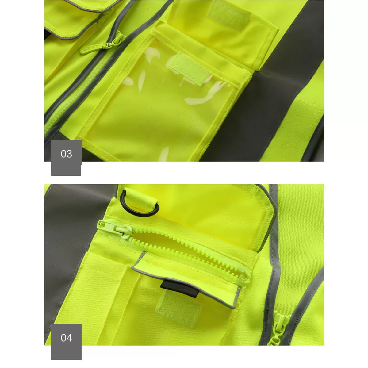 Large Size High Quality Green Unisex High Visibility Reflect - image 7