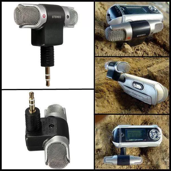 Mini 3.5mm Jack Microphone Stereo Mic For Recording Mobile P - image 2