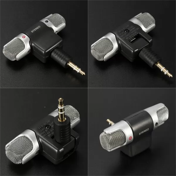 Mini 3.5mm Jack Microphone Stereo Mic For Recording Mobile P - image 3