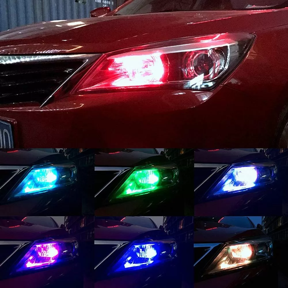 Multi Colour Parking 4 LED lights Remote With 2 Circuit - image 4