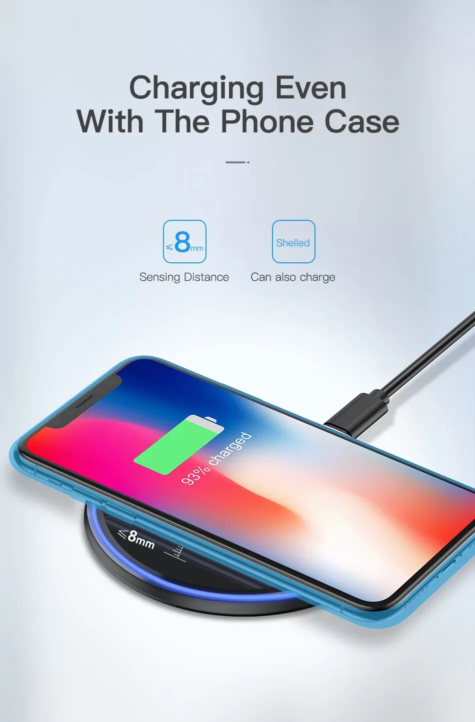 New Tecno Black And Green Color 5W Qi Wireless Charger Best - image 5