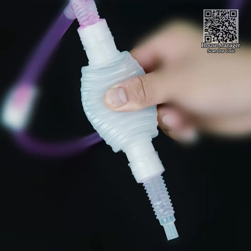 Portable Car Manual Hand Siphon Pump Hose Gas Oil Syphon Tra - image 6