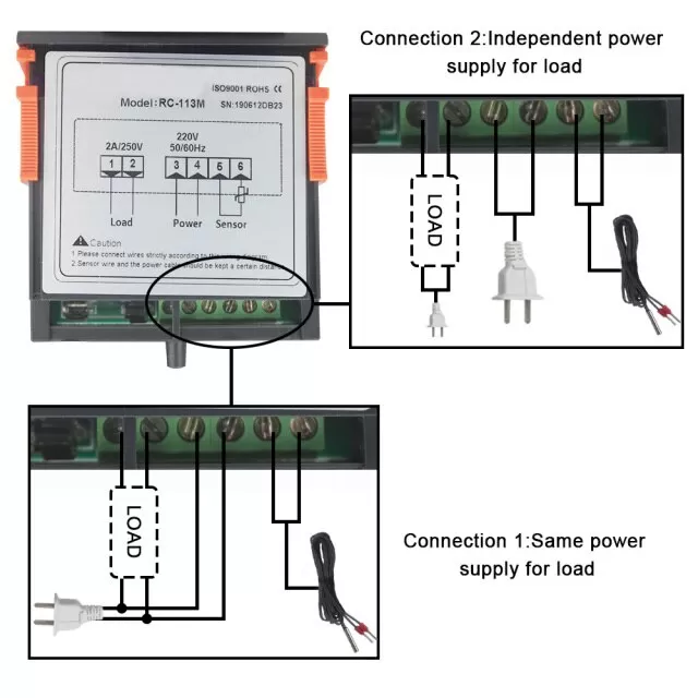 RC-113M AC 220V 2A PID Temperature Controller for Heating Di - image 2