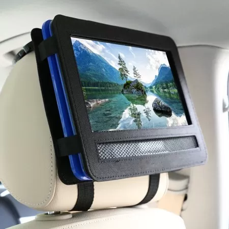 Royal Black Car Seat Headrest Case Mount Holder For 10inch P