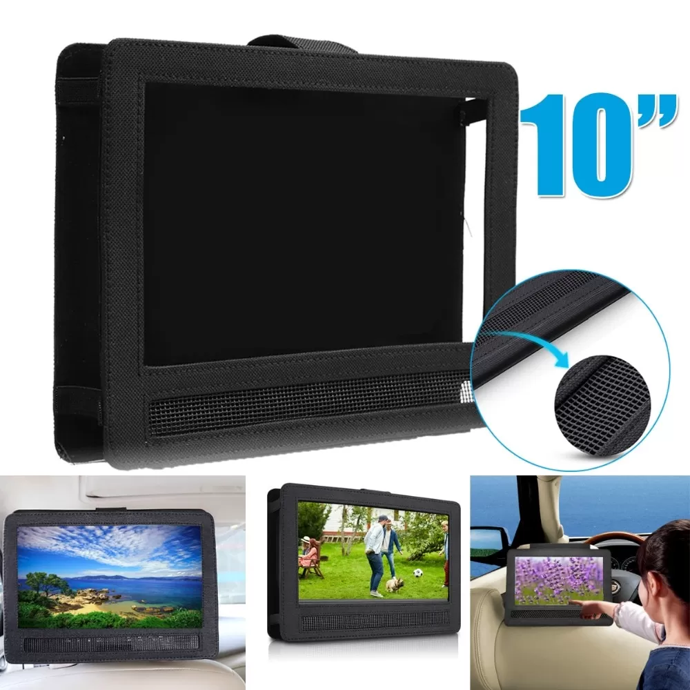 Royal Black Car Seat Headrest Case Mount Holder For 10inch P - image 6