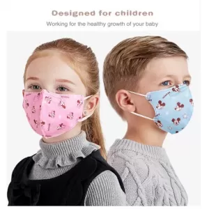 5 or 50Pcs  [3-12Years] K N 9 5 Kids Cotton Face Mask  Respi