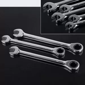 6mm/9mm Chrome Vanadium Steel Metric Fixed Head Ratchet Span