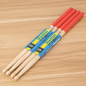High Quality 1Pair Moboog 5a  Drumsticks With Yellow Safe Gr