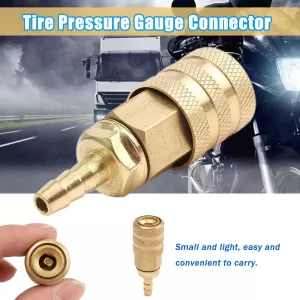 Motors Tire Pressure Gauge Connector For Car Van Motorcycle