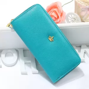 New Fashion Rose Red Lady Wallets  Quality PU Leather