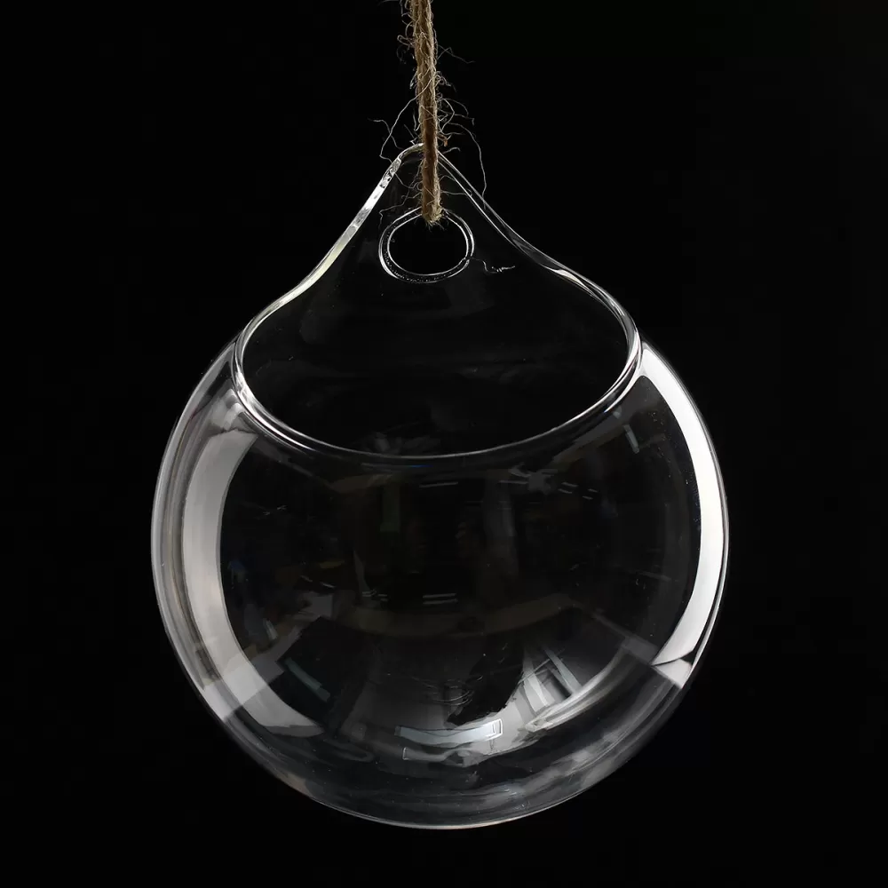 Transparent Clear Glass Flower Plant Stand Hanging Vase Plan - image 2