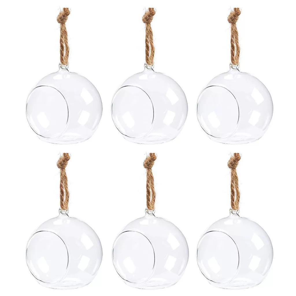 Transparent Clear Glass Flower Plant Stand Hanging Vase Plan - image 5