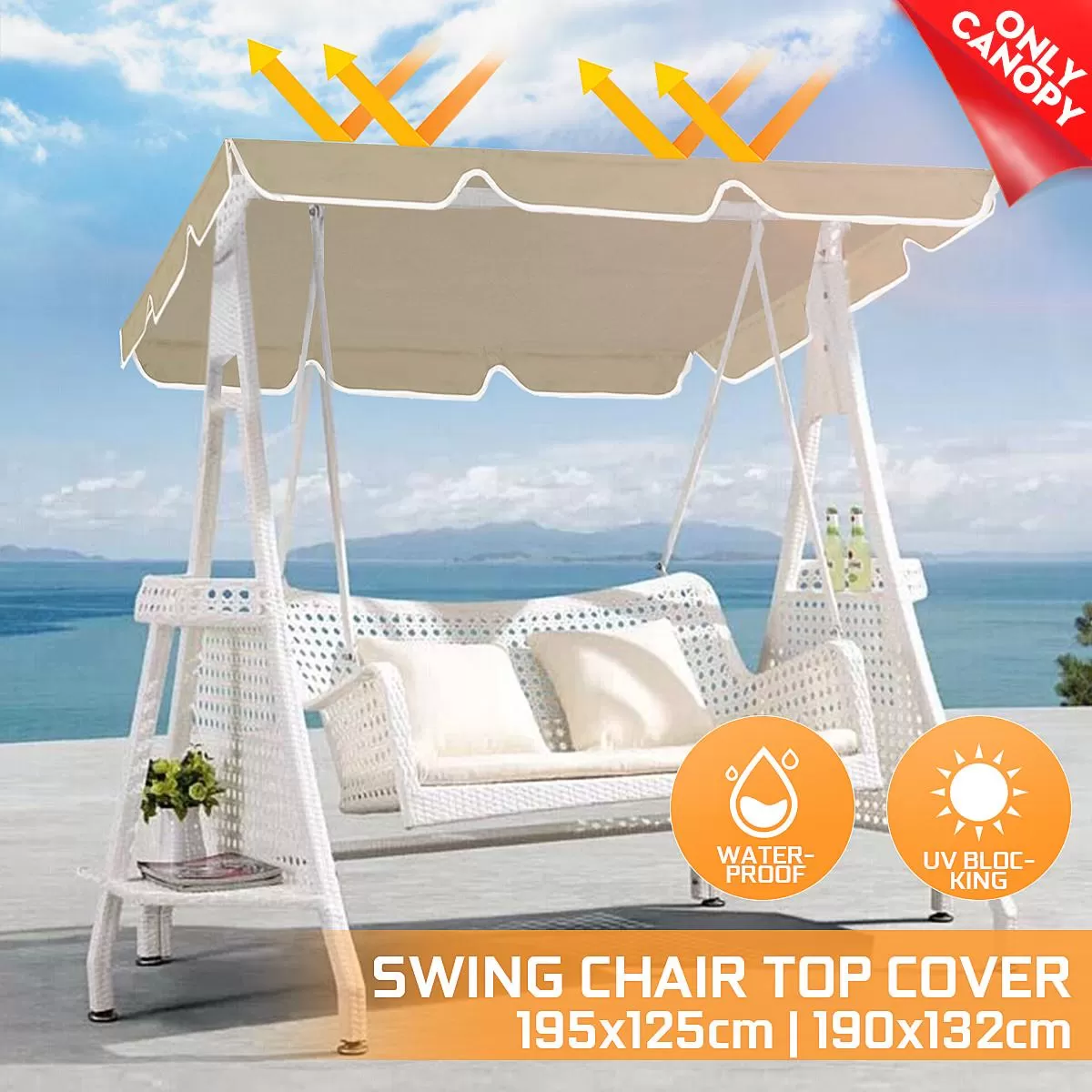 UV Resistant Waterproof  Dustproof Garden Swing Cover - image 2