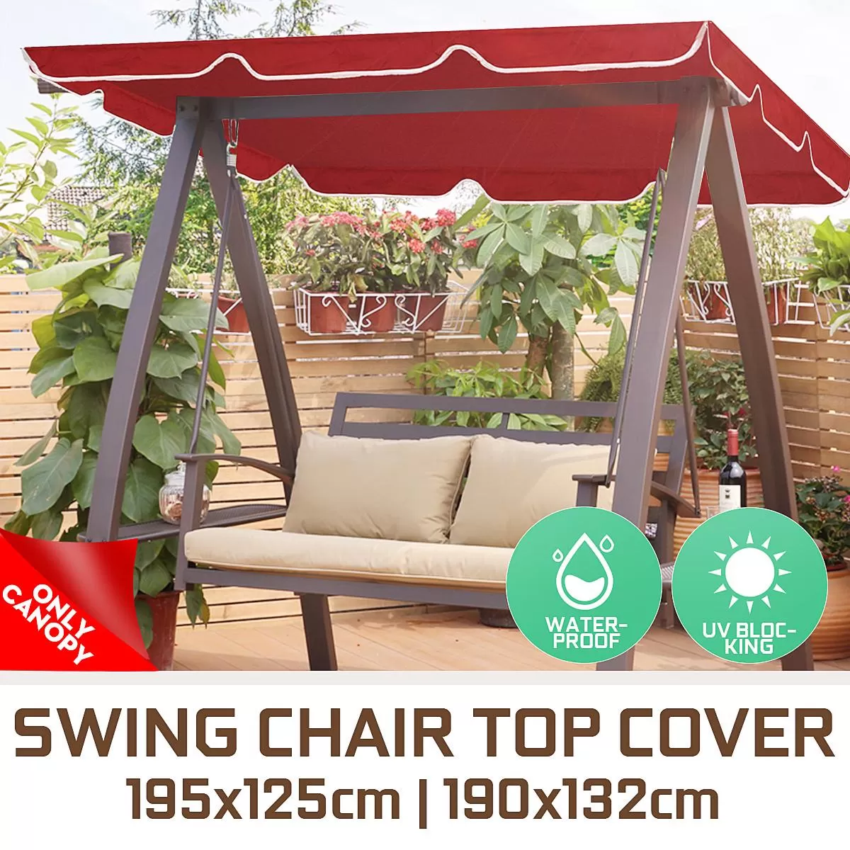 UV Resistant Waterproof  Dustproof Garden Swing Cover - image 5