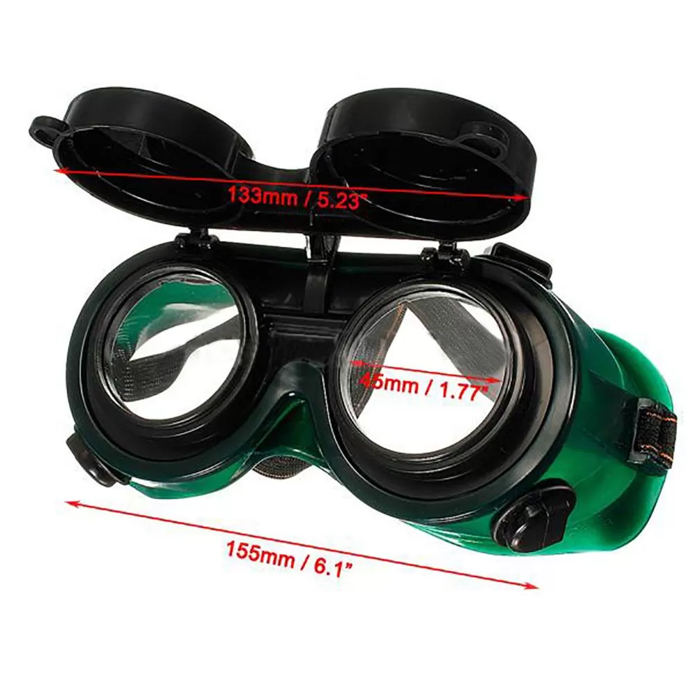 Vinyl Resin Flip Up Welding Safety Goggle Protect Solder Wel - image 3