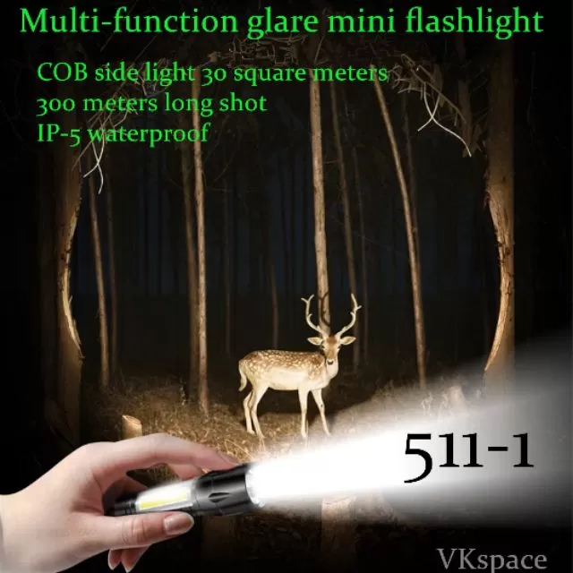 Waterproof and Dustproof Torch Mini Portable Working lamp XP - image 2