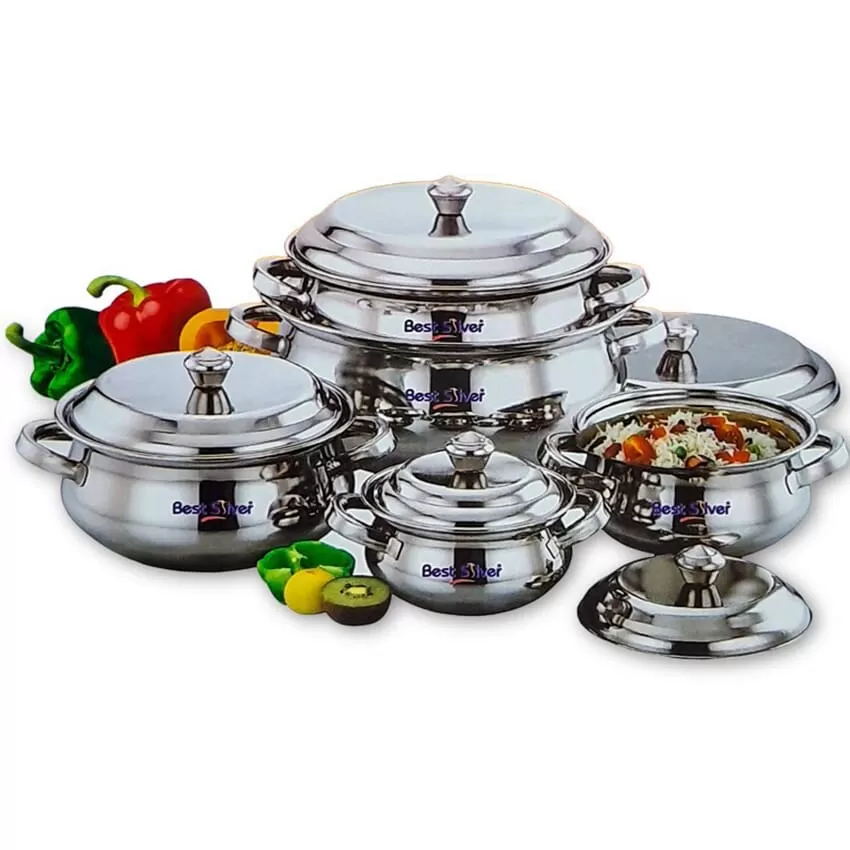 10 Pcs Best Silver Punjabi Dish
