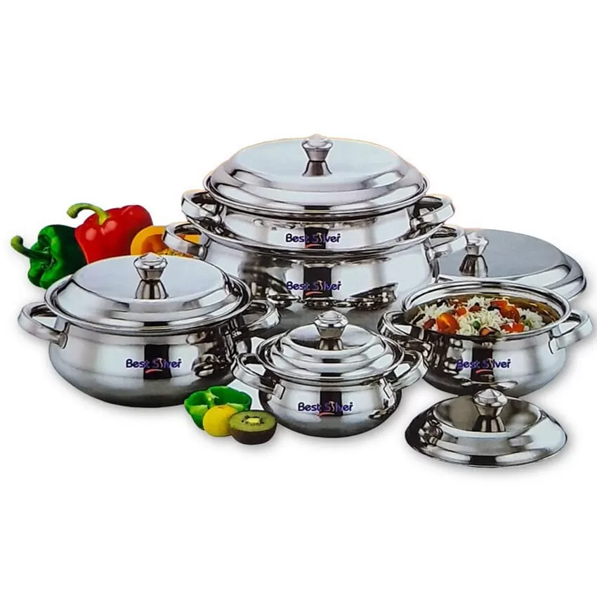 10 Pcs Best Silver Punjabi Dish