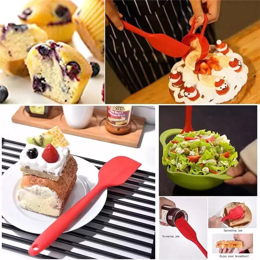 2PCS/Set Silicone Spatula Barbeque Brush Cooking Utensil Too