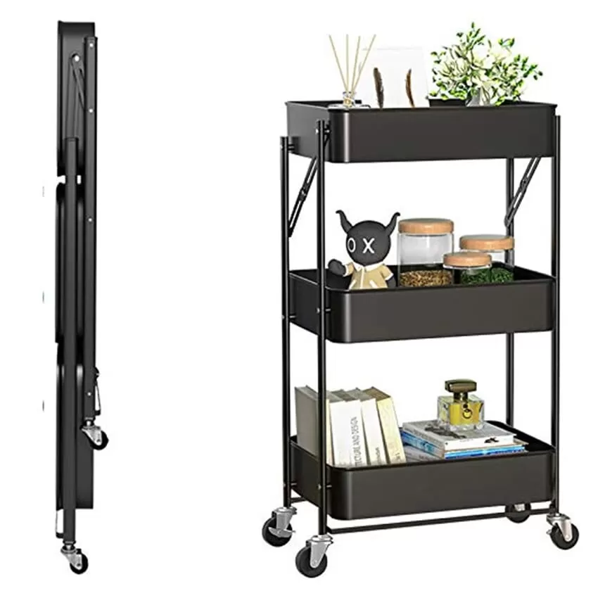 3 Layer Multipurpose Trolley Rack With Wheel - image 2