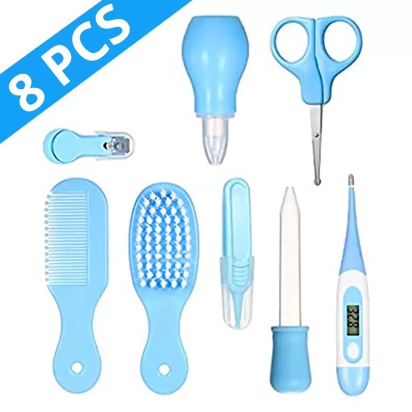 8 Pcs Baby Care Kit with Digital Thermometer