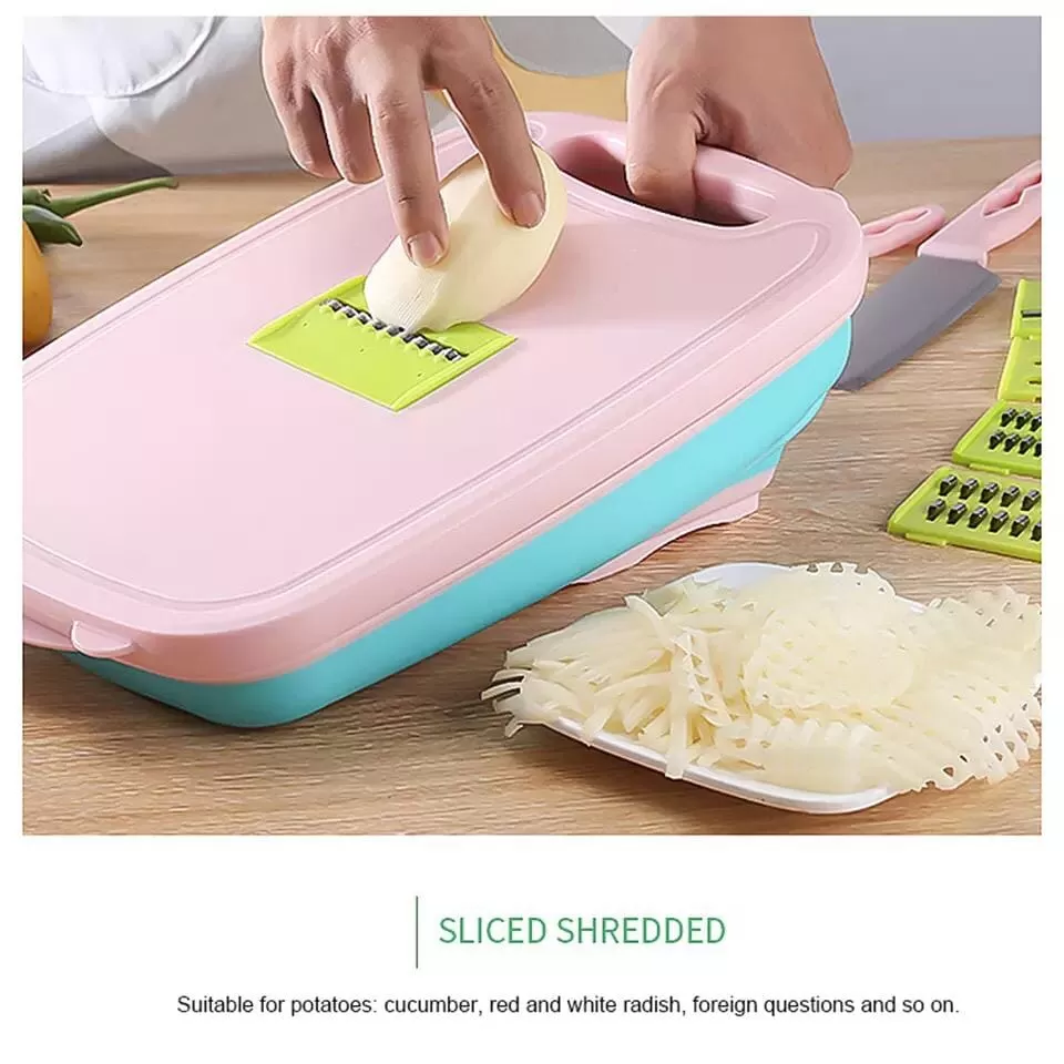 9 In 1 Creative Multifunction Kitchen Tools Set Cutting Boar