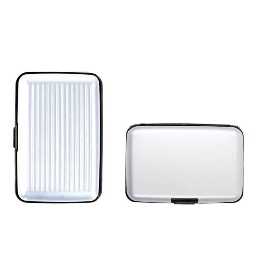 Aluminium Card Wallet - White
