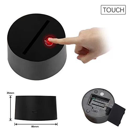 Kids 3D Illusion Spider Man 7 Colours Change Night Light Tou - image 4