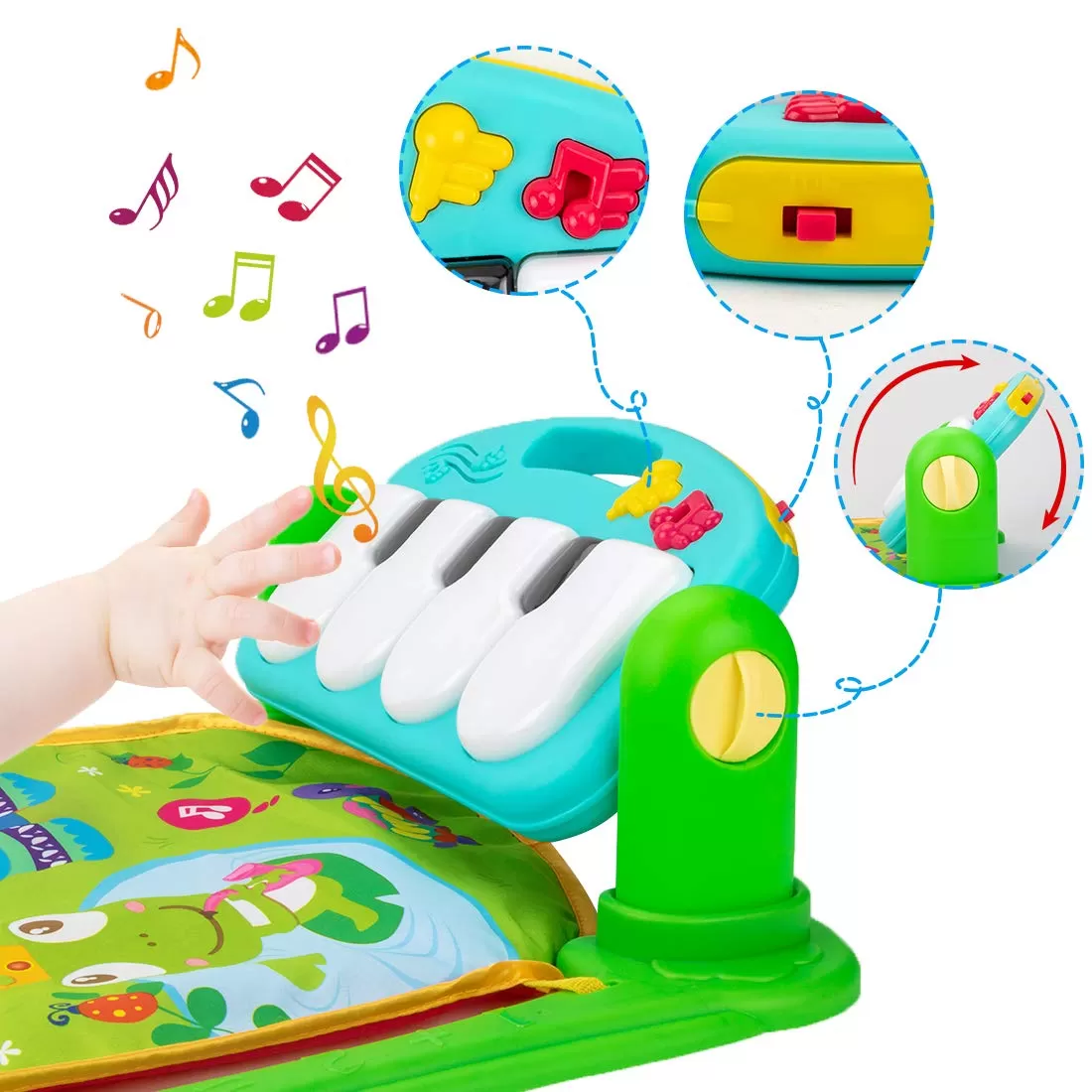 Multi Functional Baby Piano Play Gym Mat - image 2