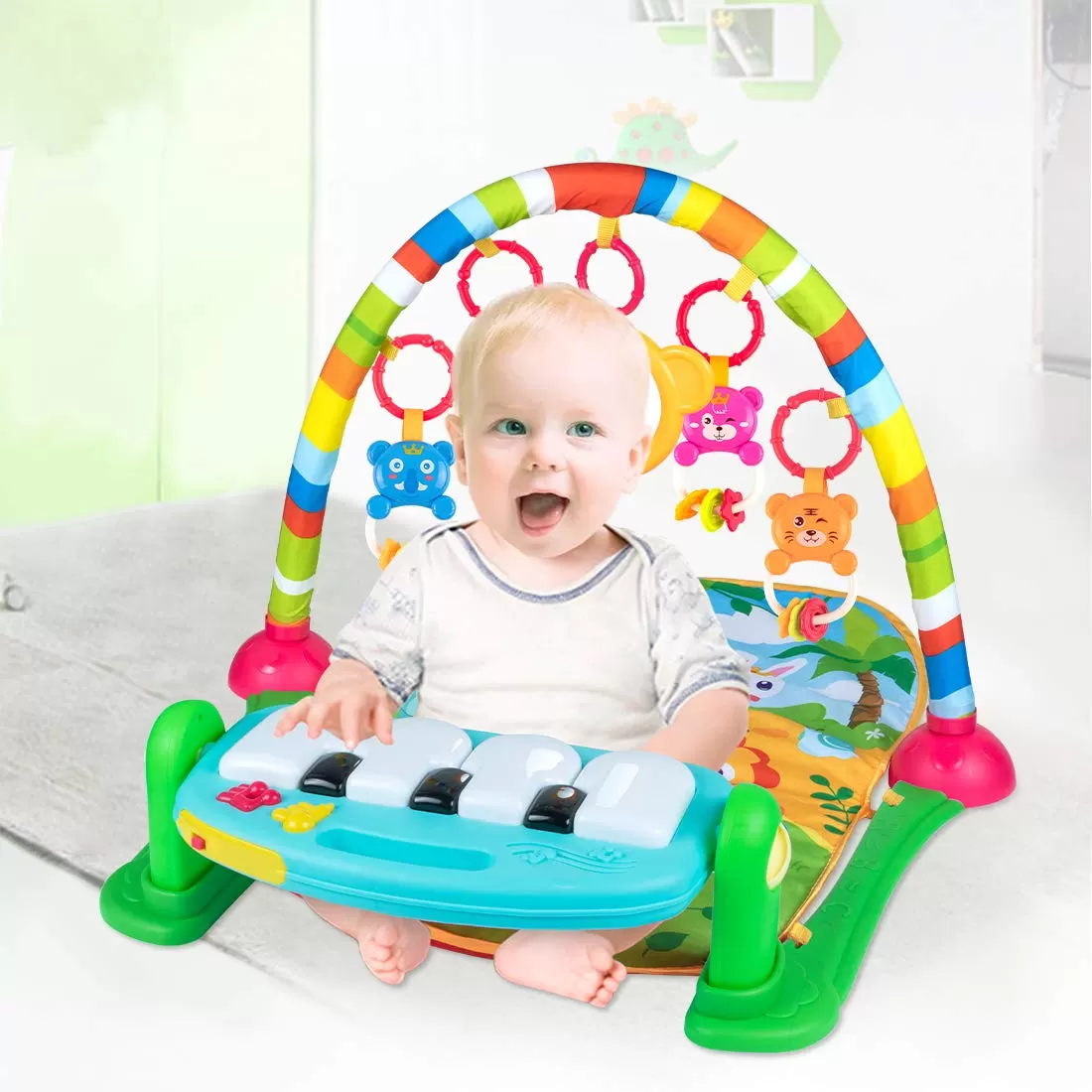 Multi Functional Baby Piano Play Gym Mat - image 4