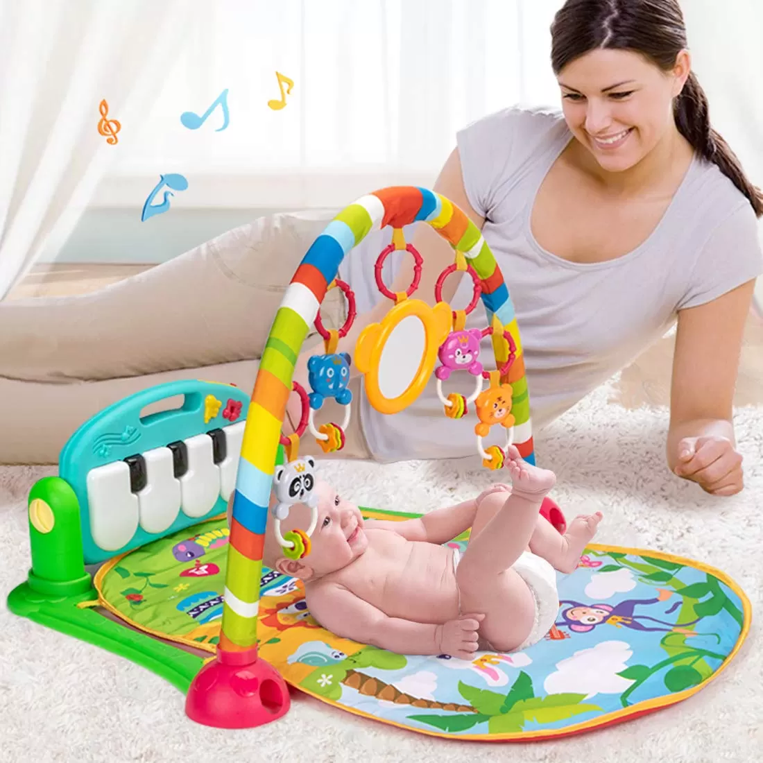Multi Functional Baby Piano Play Gym Mat - image 7