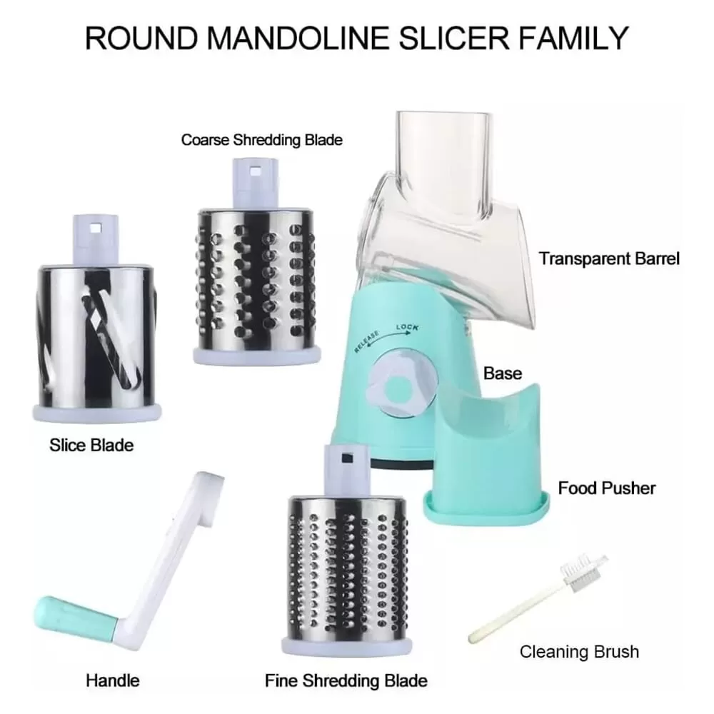 Multifunctional 3 in 1 Rotary Grater