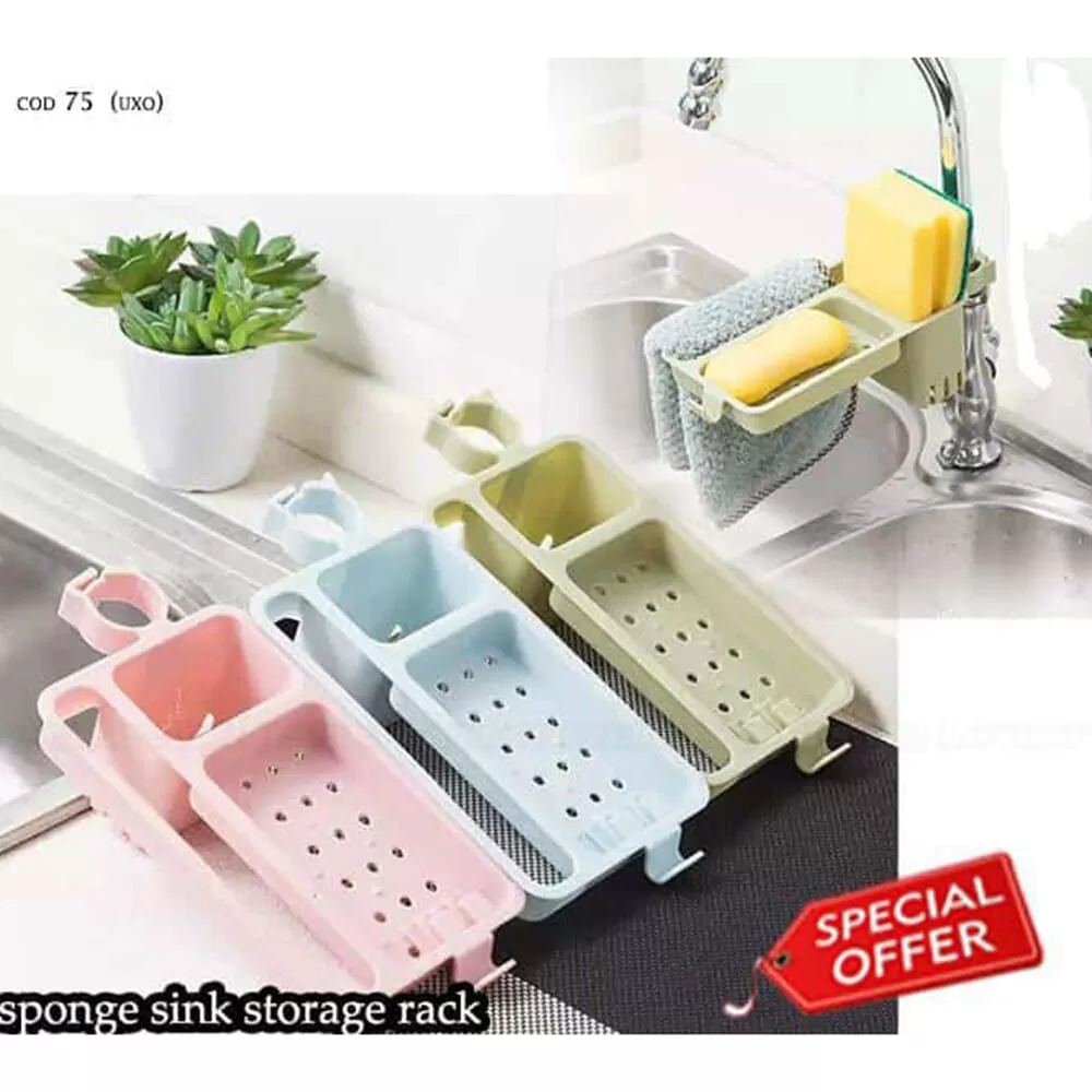 Sponge sink storage rack
