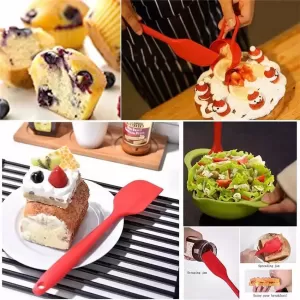 2PCS/Set Silicone Spatula Barbeque Brush Cooking Utensil Too