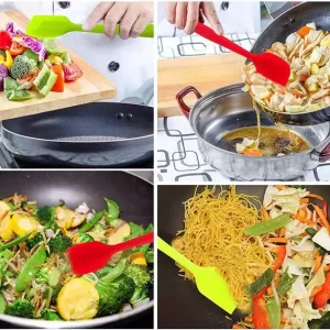 2PCS/Set Silicone Spatula Barbeque Brush Cooking Utensil Too