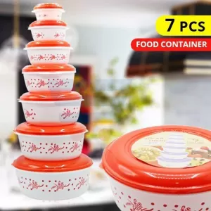 7 Pcs Set Plastic Food Container