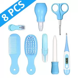 8 Pcs Baby Care Kit with Digital Thermometer