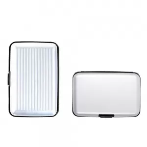 Aluminium Card Wallet - White