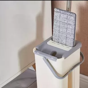 Lazy free hand washing with flat mop 360 rotating