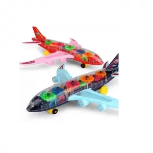 Transparent Gear Plane with Light & Music
