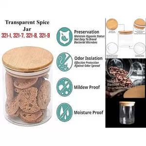 Transparent Spice Jar
