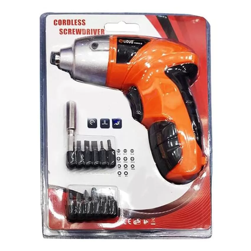 LIDUO Cordless Power & Hand Tool Kit with Screwdriver