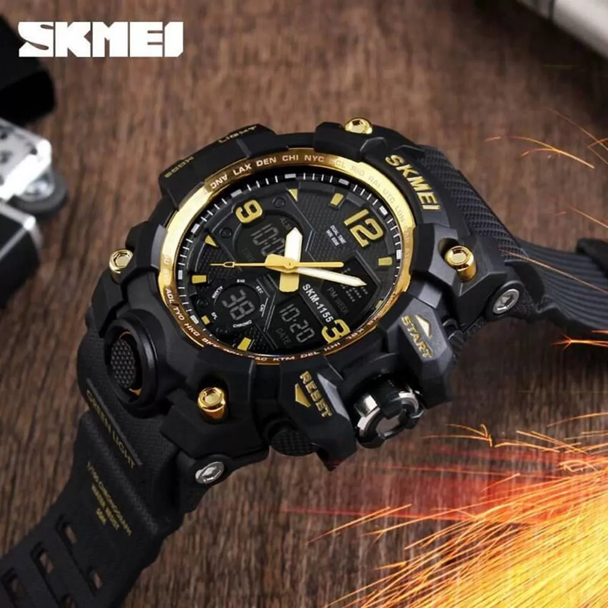 Mens sports watch1155 Skmei 100% Waterproof