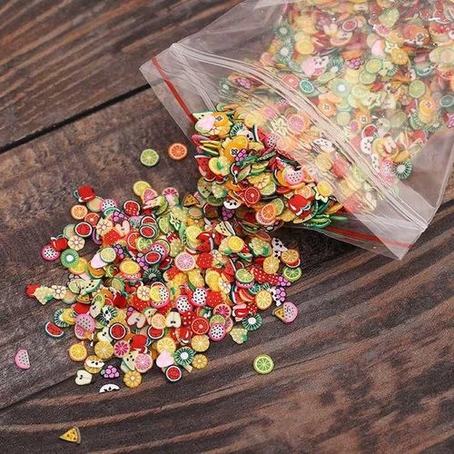 100pcs Slime Additives Fruit Slices For Nail Art Charm - image 2