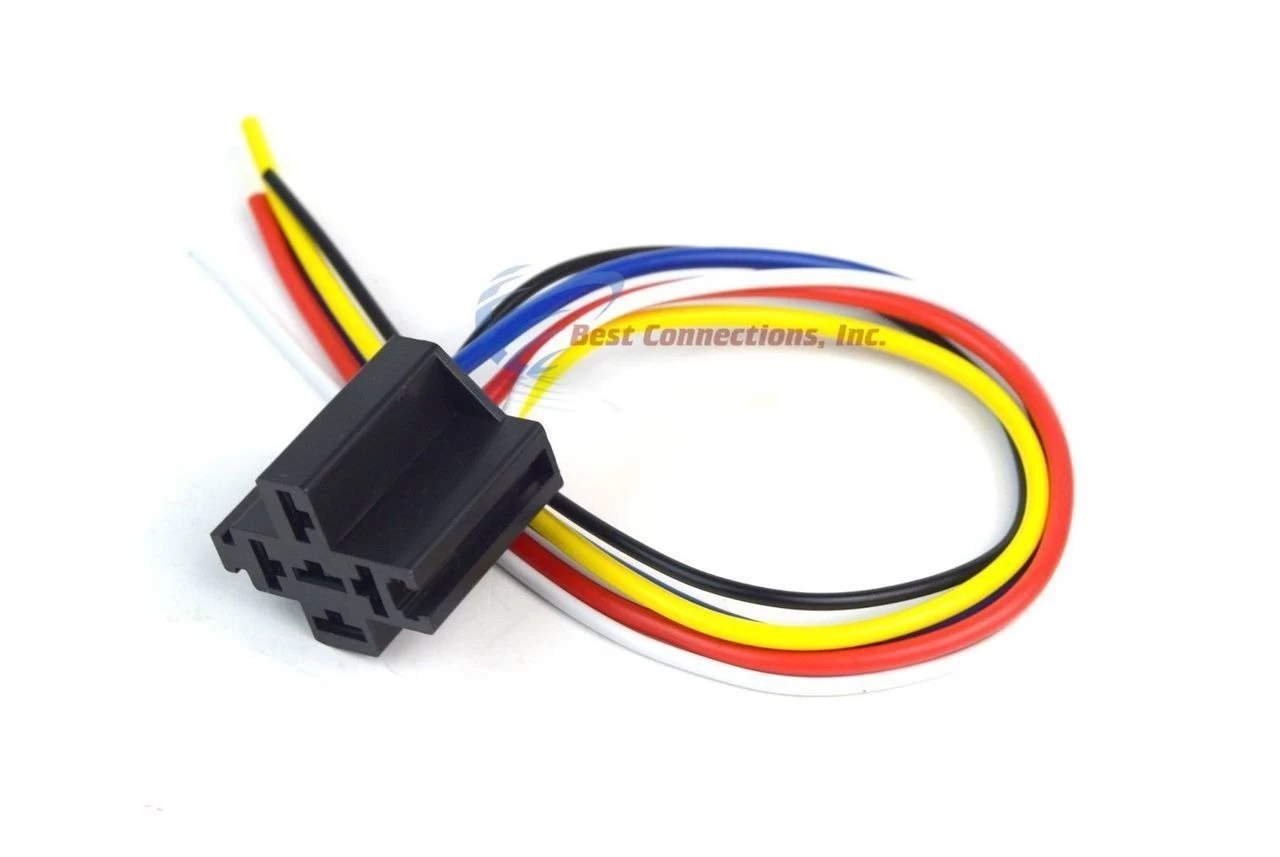 12v DC Relay Socket Harness SPDT 30/40A 4 Wire - image 2